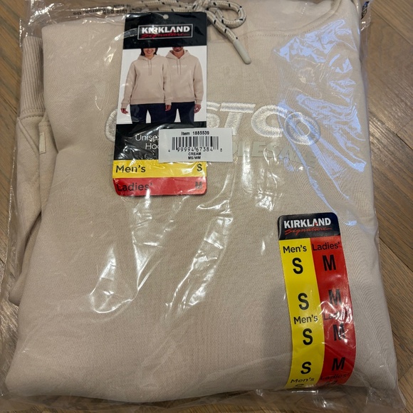 Costco Unisex logo Hoodie - Cream Color - NWT - Picture 3 of 4